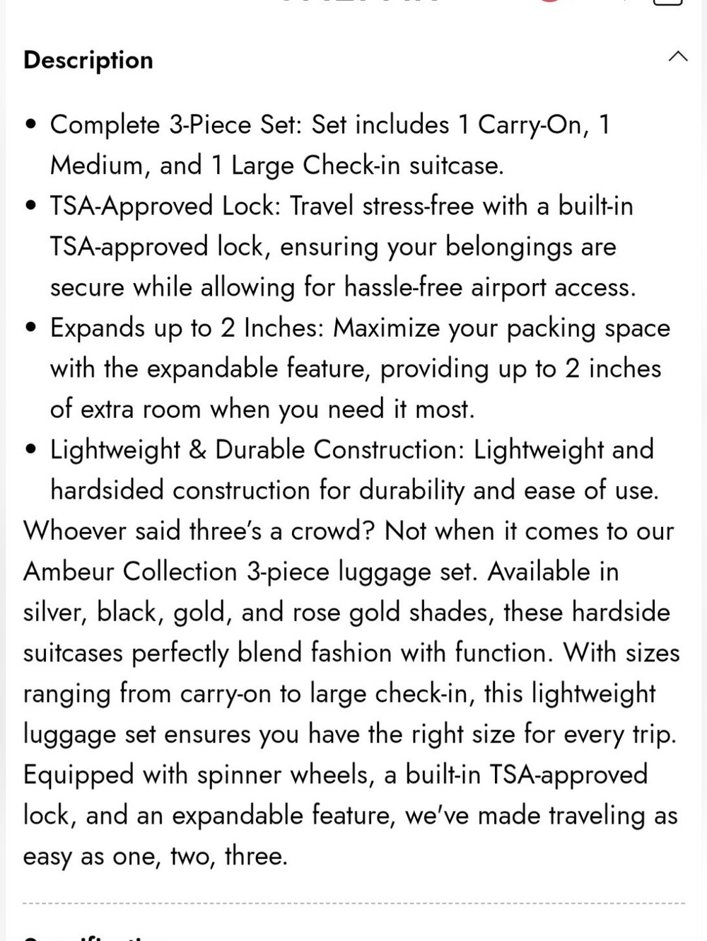 CALPAK Ambeur 3-Piece Luggage Set In Walnut - Picture 12 of 13